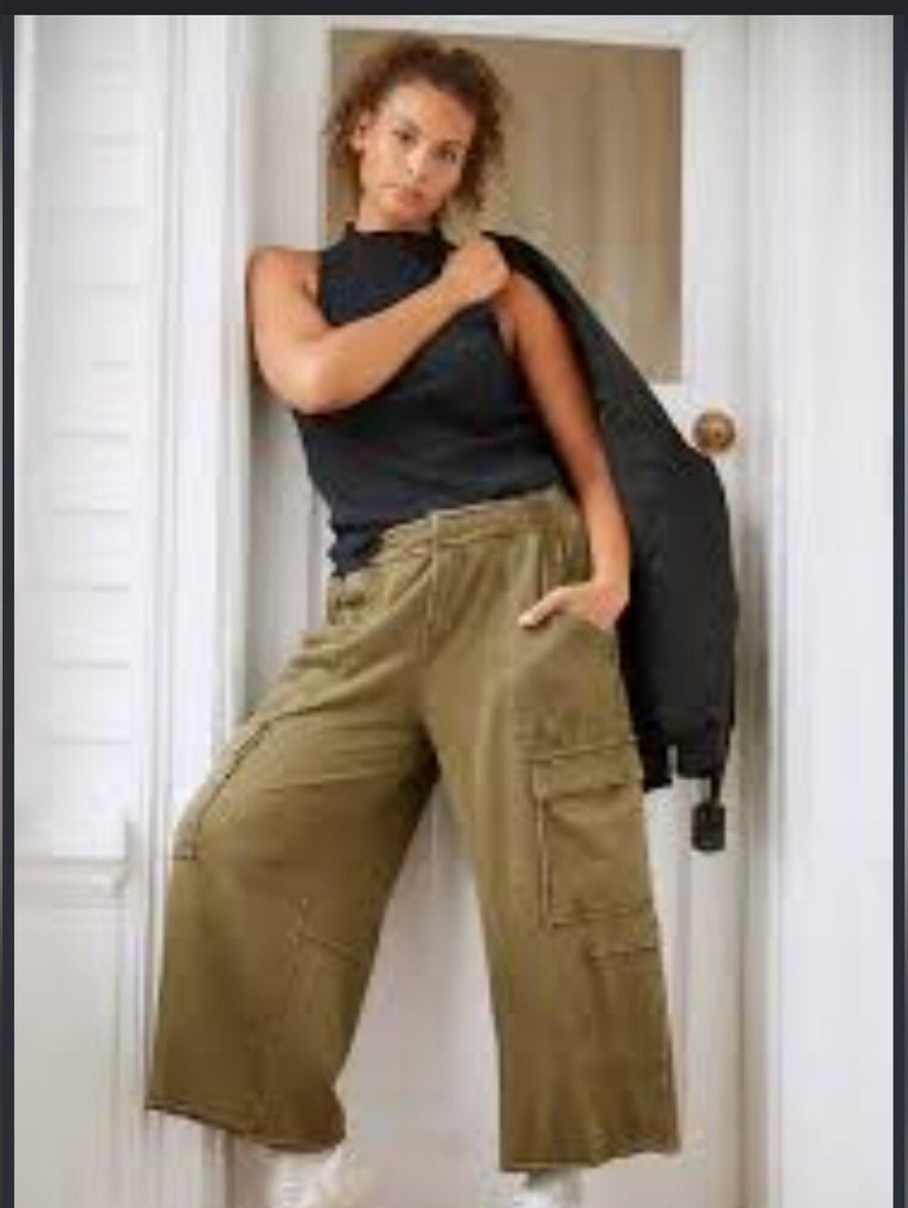 Abthropologie Daily Practice Wide Leg Cargo